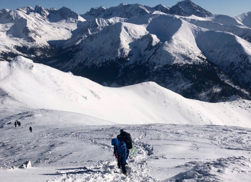 Zejście na Przełęcz pod Kopą Kondracką Zejście na Przełęcz pod Kopą Kondracką
