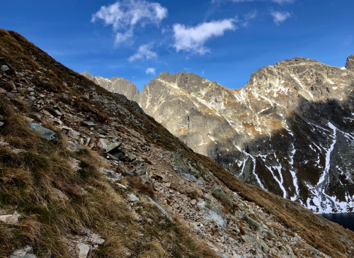 Pośredni z Czarny Mięguszowiecki Szczyt od słowackiej strony