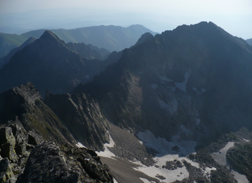 Baranie Rogi widziane z grani Lodowego Szczytu
