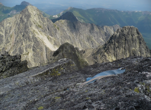 Siedząc na Baranich rogach i patrząc w stronę Tatr Bielskich