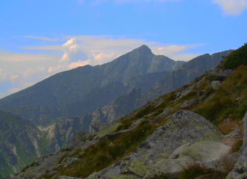 Krywań o zmierzchu z Grani Solisk