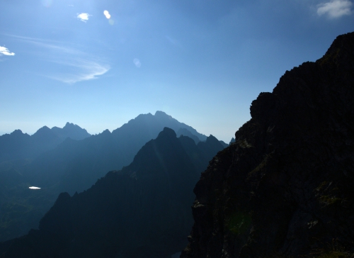 Rysy - widok na Ganek Gerlach i Staroleśną