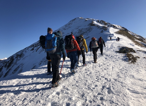 Podejście na kopułę szczytową Wołowca