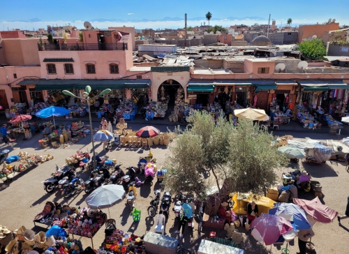 Marakeszu - Suk z przyprawami. Marakeszu - Suk z przyprawami.