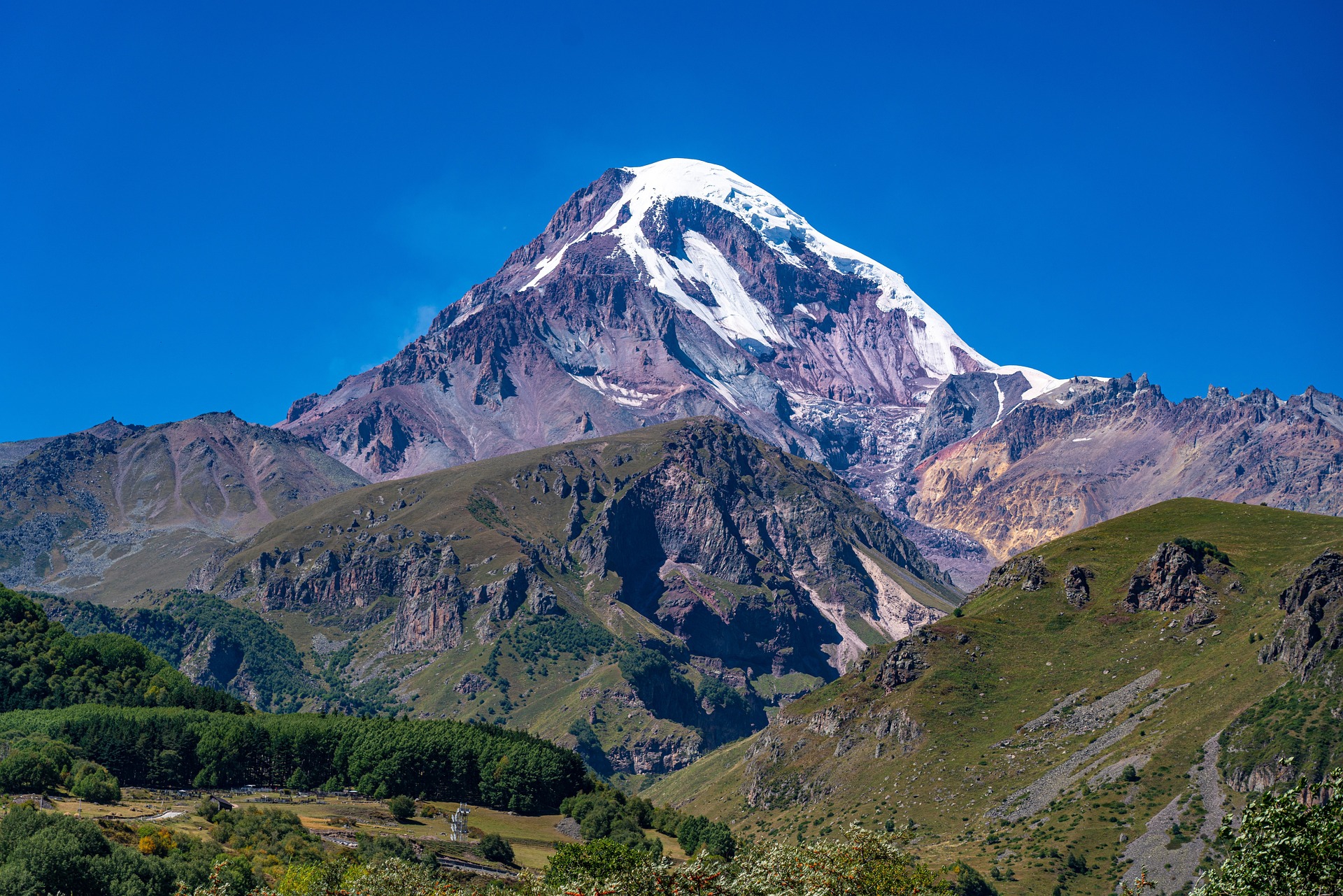 Kazbek - stąd widać lepiej